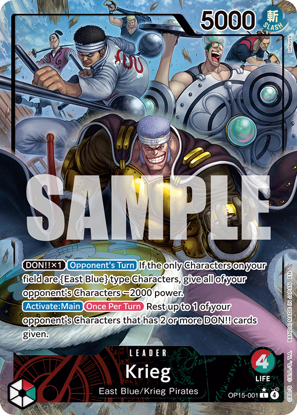 Krieg (OP15-001) (Alternate Art)