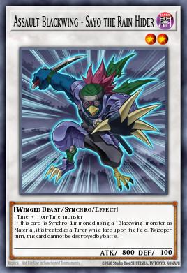 Assault Blackwing - Sayo the Rain Hider